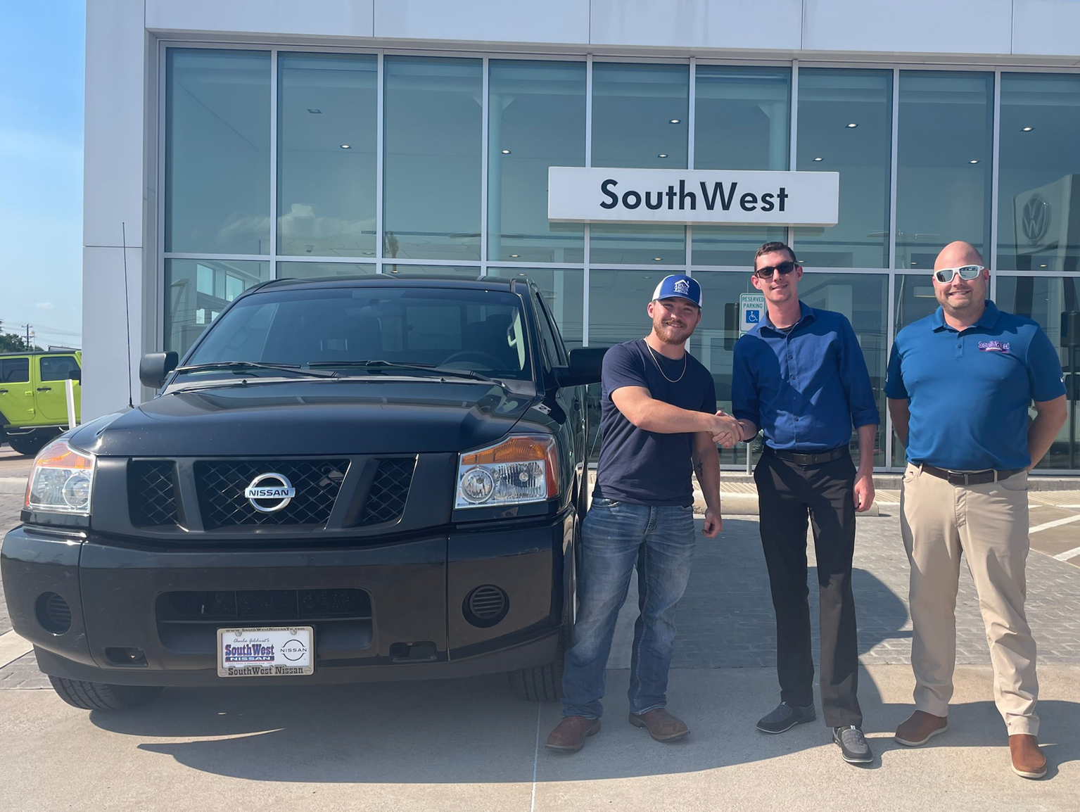 customers with new truck