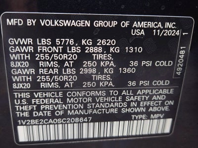 2025 Volkswagen Atlas Cross Sport 2.0T SEL