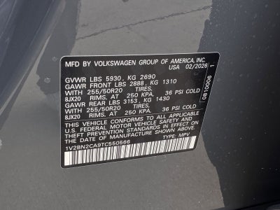 2026 Volkswagen Atlas 2.0T SEL