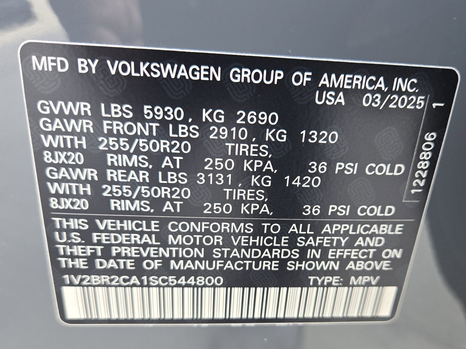 2025 Volkswagen Atlas 2.0T SEL