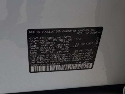 2026 Volkswagen Atlas 2.0T Peak Edition