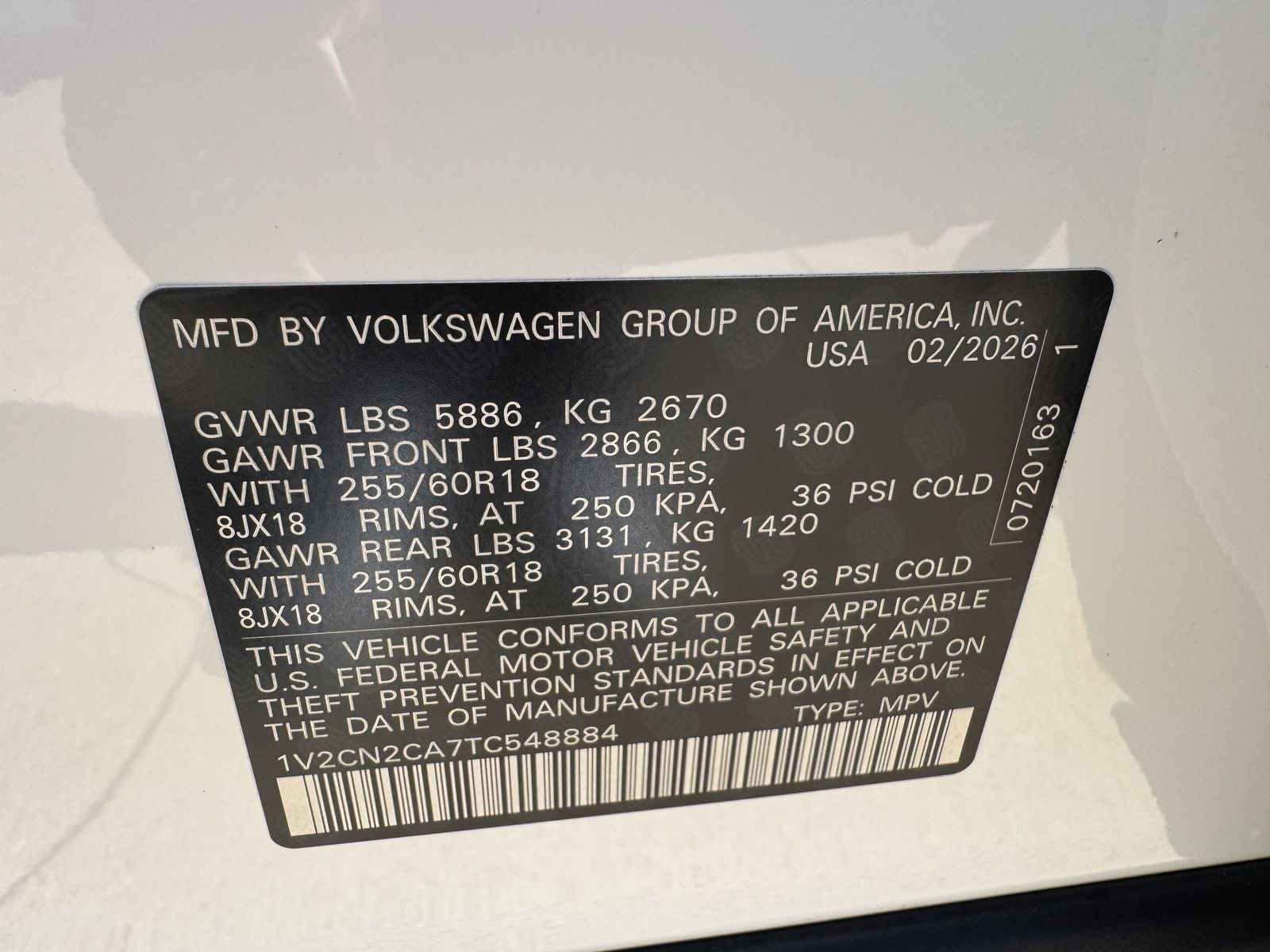2026 Volkswagen Atlas 2.0T Peak Edition