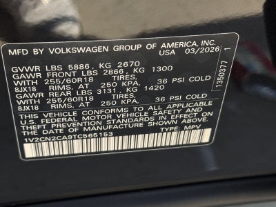 2026 Volkswagen Atlas 2.0T Peak Edition