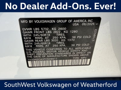2026 Volkswagen Atlas 2.0T SE