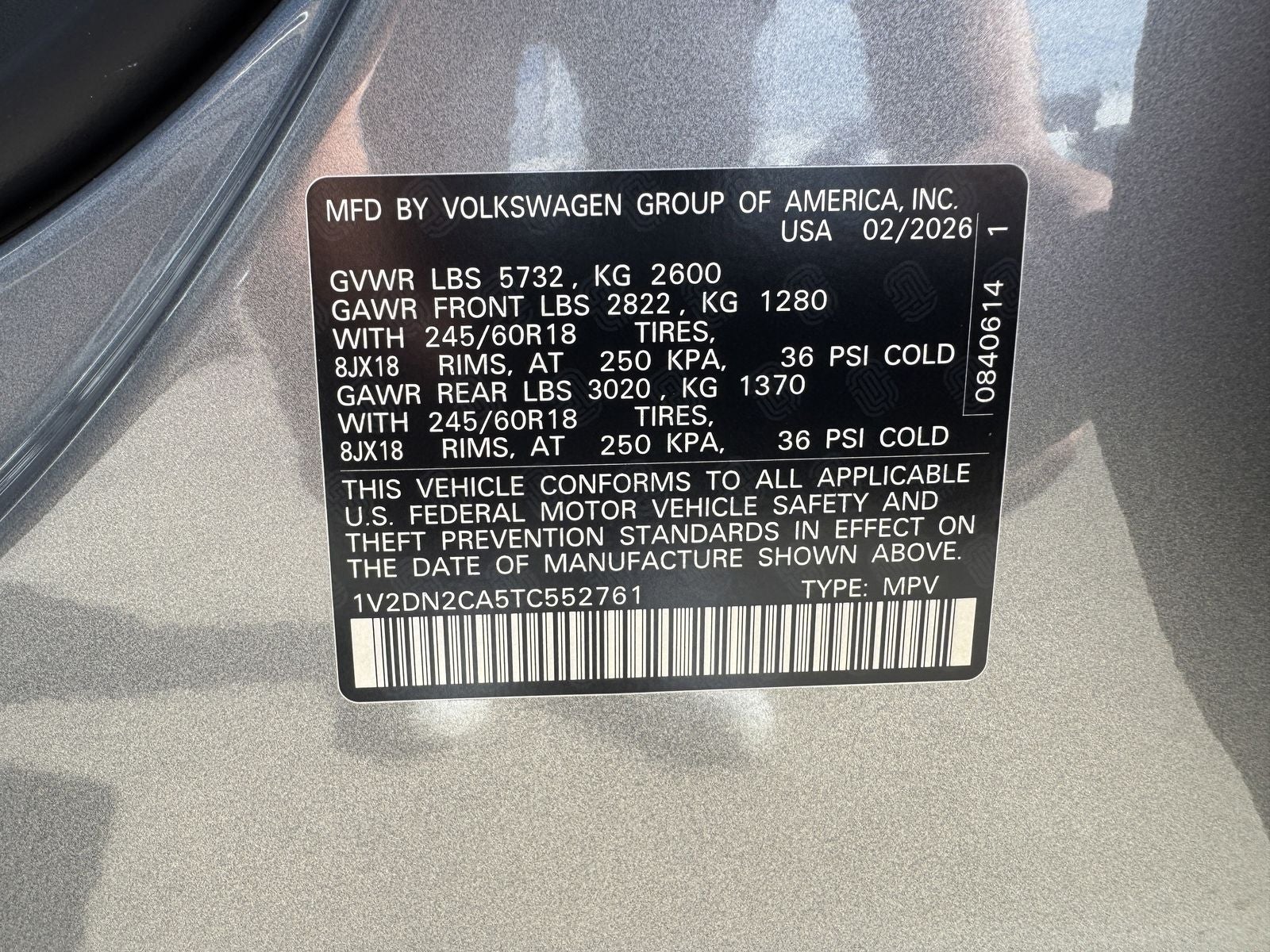 2026 Volkswagen Atlas 2.0T SE