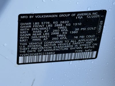 2026 Volkswagen Atlas Cross Sport 2.0T SEL Premium R-Line