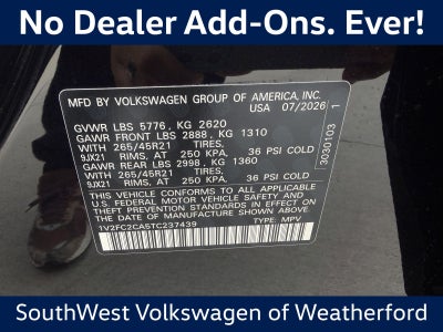 2026 Volkswagen Atlas Cross Sport 2.0T SEL Premium R-Line