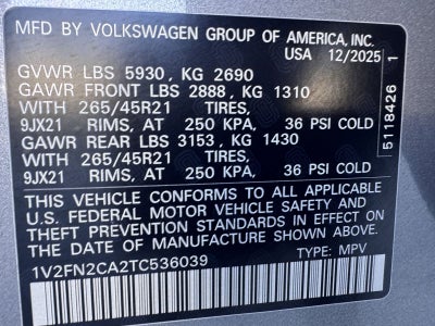 2026 Volkswagen Atlas 2.0T SEL Premium R-Line