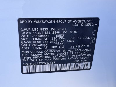 2026 Volkswagen Atlas 2.0T SEL Premium R-Line