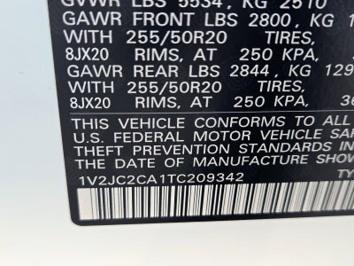 2026 Volkswagen Atlas Cross Sport 2.0T SE W/TECHNOLOGY