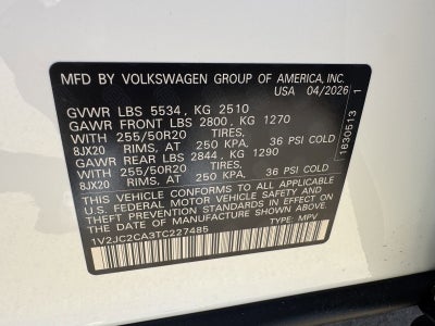 2026 Volkswagen Atlas Cross Sport 2.0T SE W/TECHNOLOGY