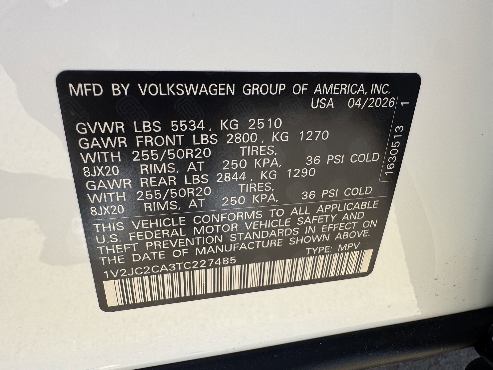 2026 Volkswagen Atlas Cross Sport 2.0T SE W/TECHNOLOGY