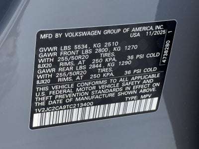 2026 Volkswagen Atlas Cross Sport 2.0T SE W/TECHNOLOGY