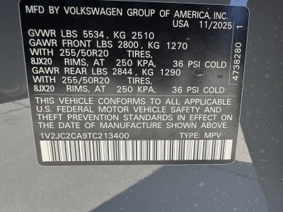 2026 Volkswagen Atlas Cross Sport 2.0T SE W/TECHNOLOGY