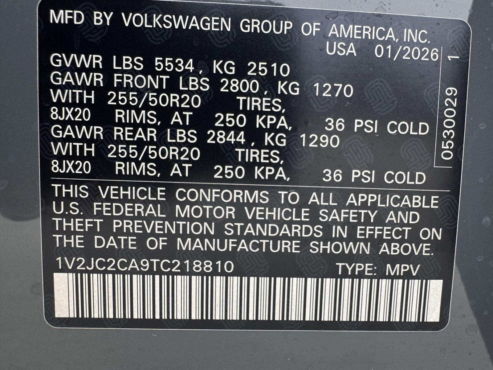 2026 Volkswagen Atlas Cross Sport 2.0T SE W/TECHNOLOGY