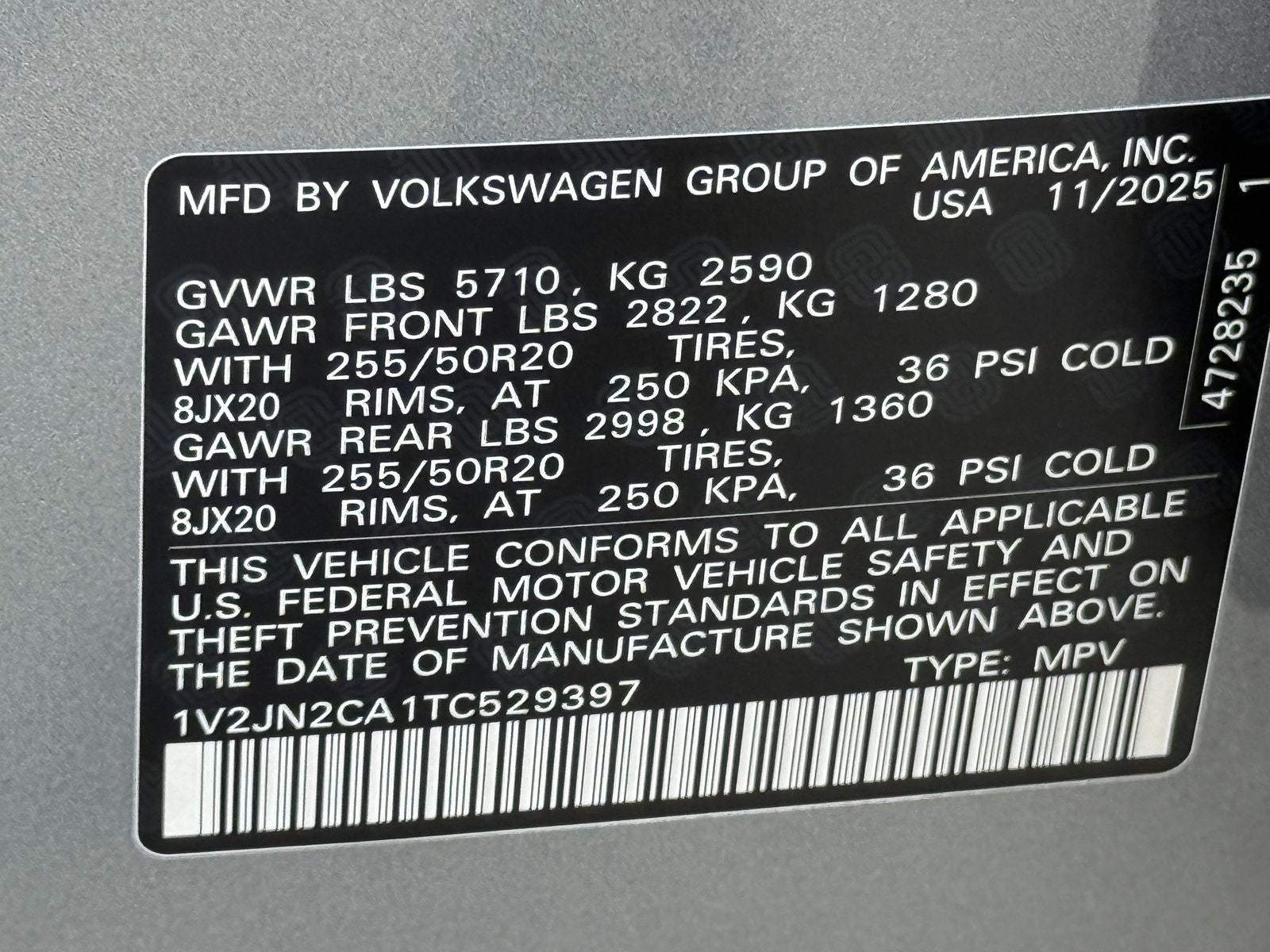 2026 Volkswagen Atlas 2.0T SE W/TECHNOLOGY