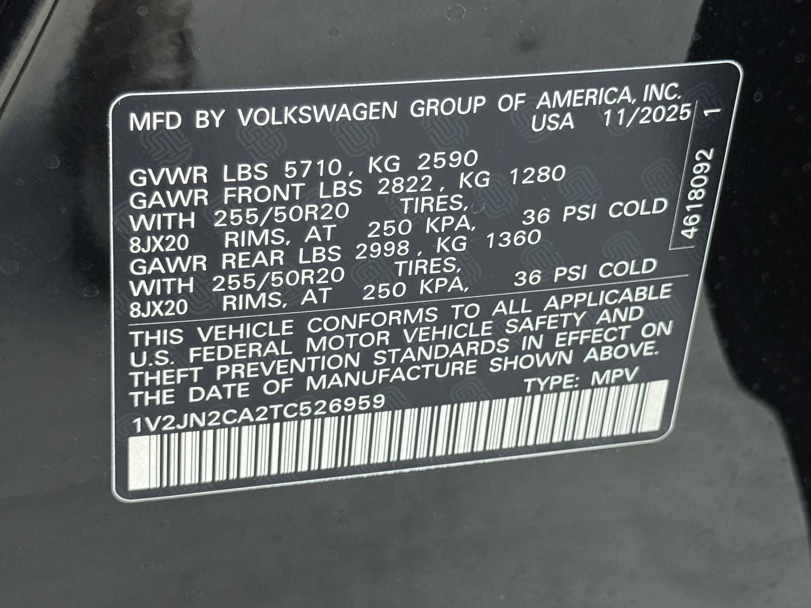 2026 Volkswagen Atlas 2.0T SE W/TECHNOLOGY