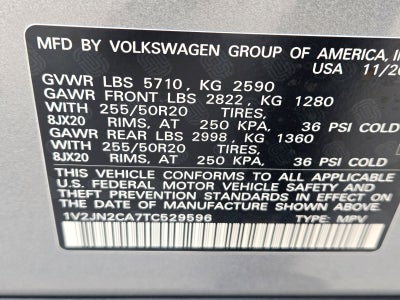 2026 Volkswagen Atlas 2.0T SE W/TECHNOLOGY