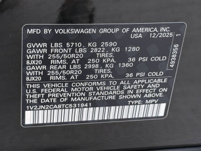 2026 Volkswagen Atlas 2.0T SE W/TECHNOLOGY