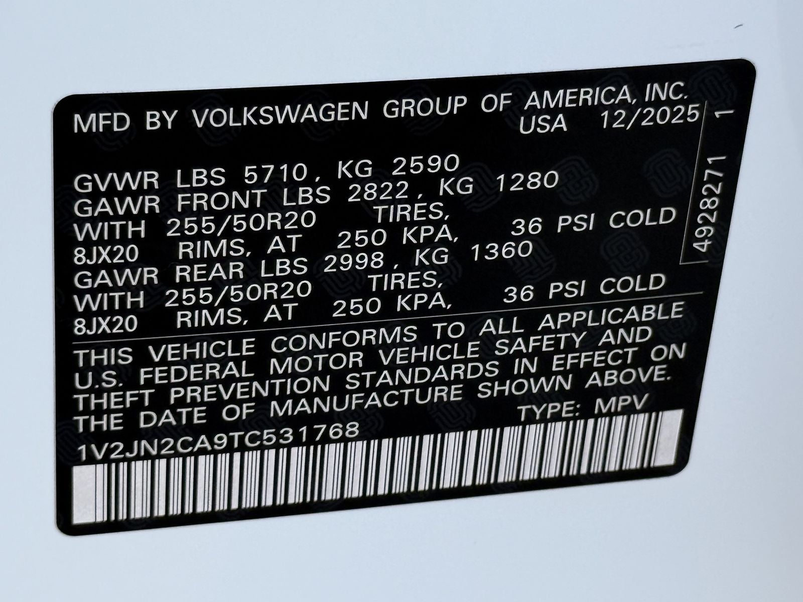 2026 Volkswagen Atlas 2.0T SE W/TECHNOLOGY