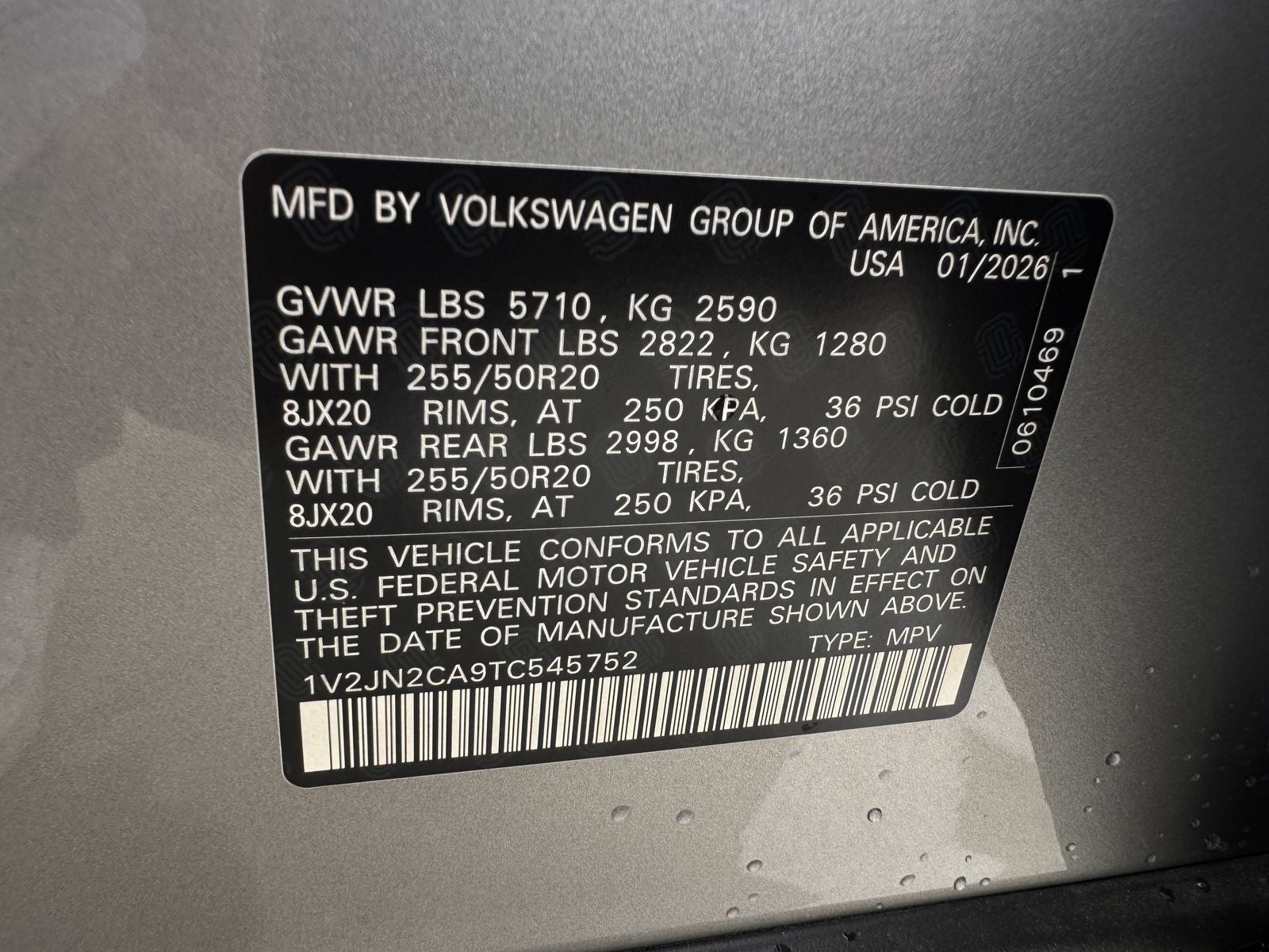2026 Volkswagen Atlas 2.0T SE W/TECHNOLOGY