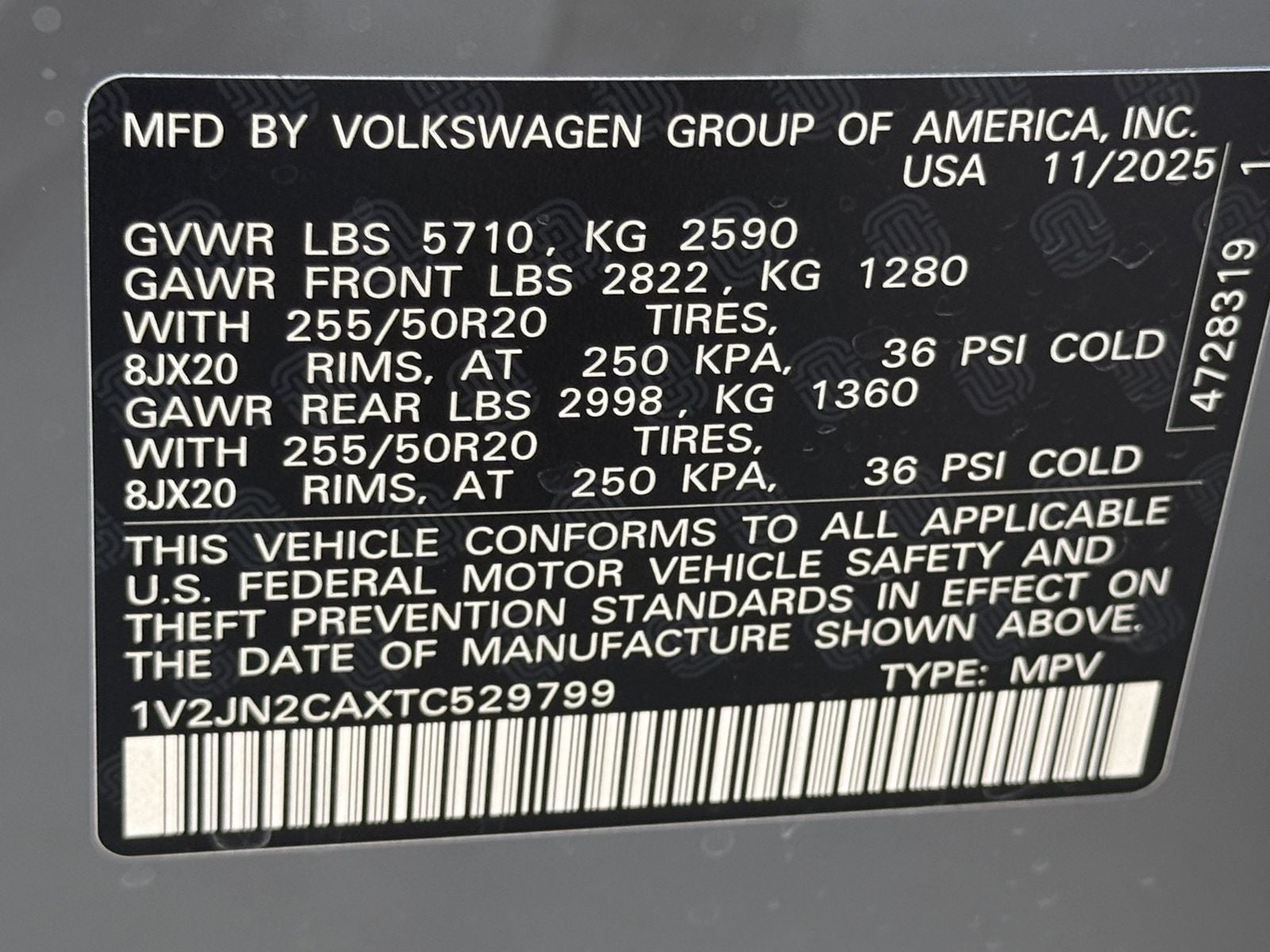 2026 Volkswagen Atlas 2.0T SE W/TECHNOLOGY