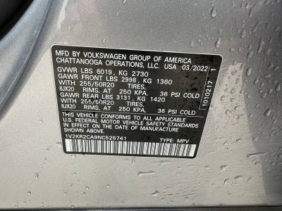 2022 Volkswagen Atlas 3.6L V6 SE w/Technology