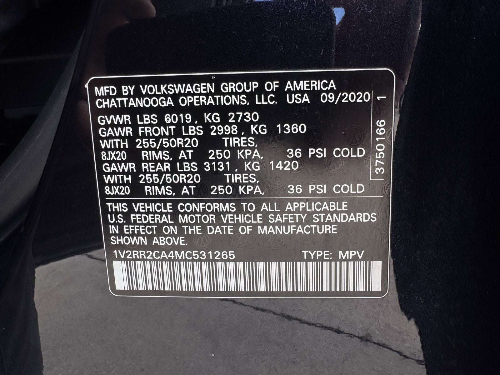 2021 Volkswagen Atlas 3.6L V6 SE w/Technology R-Line