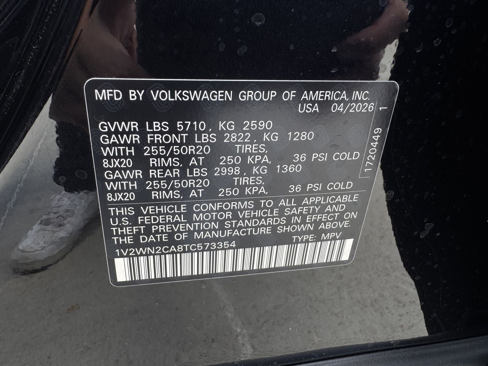 2026 Volkswagen Atlas 2.0T SE W/TECHNOLOGY