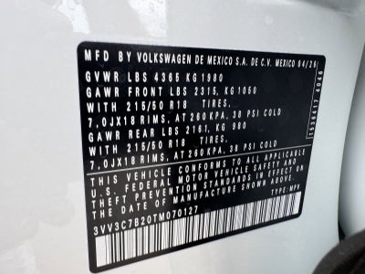 2026 Volkswagen Taos 1.5T SE Black