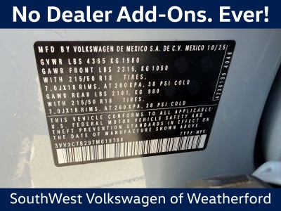 2026 Volkswagen Taos 1.5T SE Black