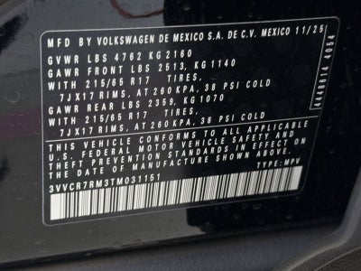 2026 Volkswagen Tiguan 2.0T S