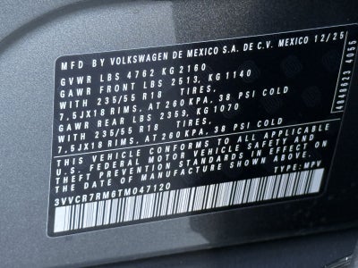 2026 Volkswagen Tiguan 2.0T S