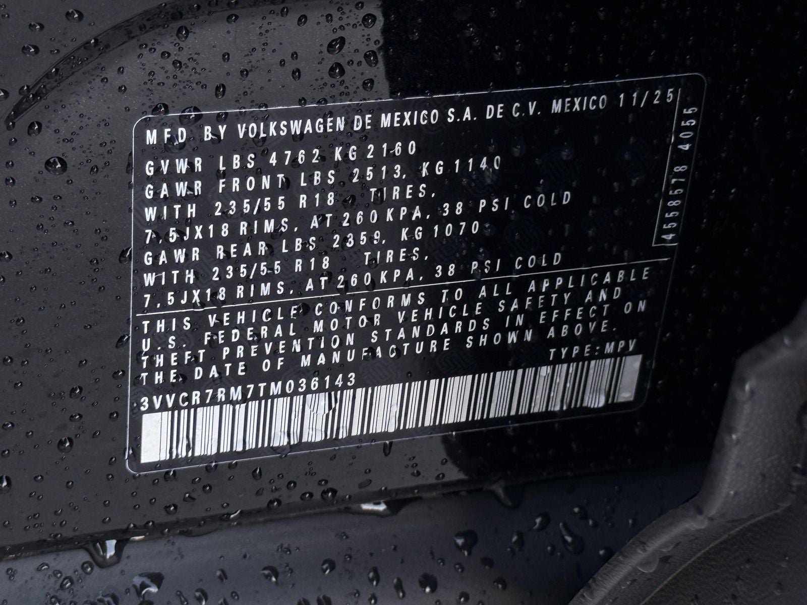 2026 Volkswagen Tiguan 2.0T S