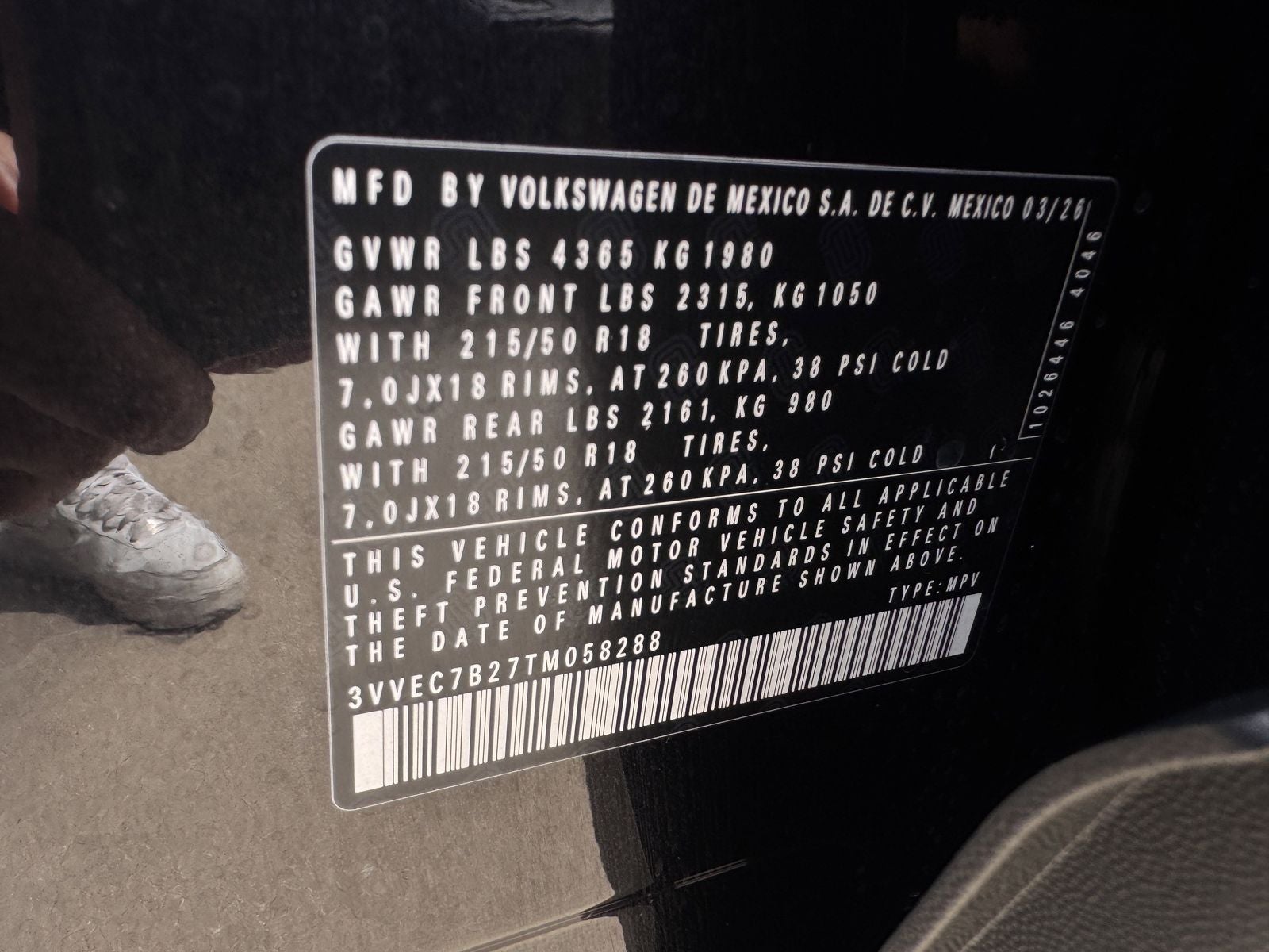 2026 Volkswagen Taos 1.5T SE