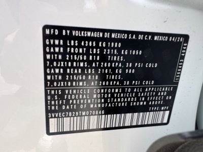 2026 Volkswagen Taos 1.5T SE