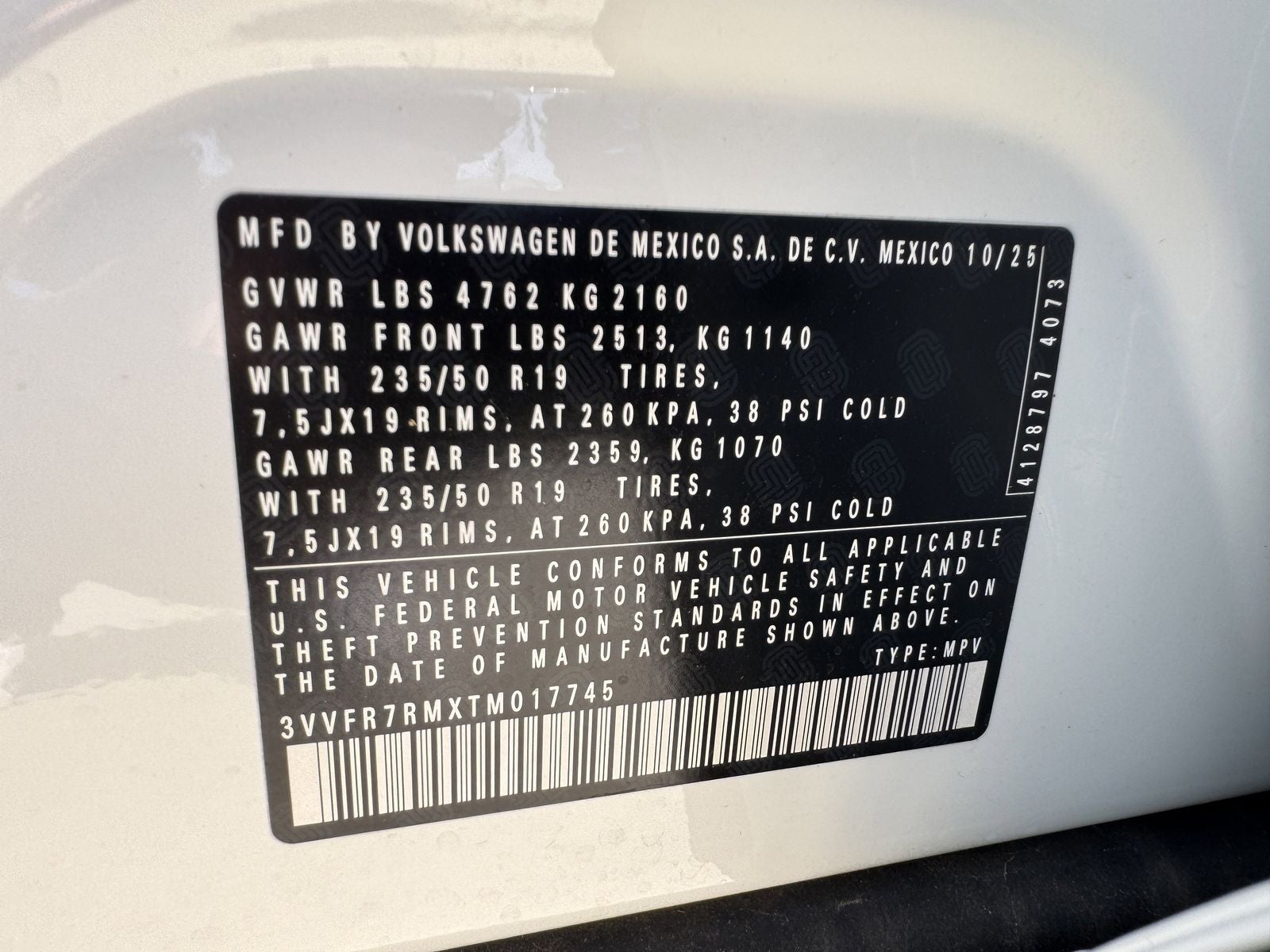 2026 Volkswagen Tiguan 2.0T SE