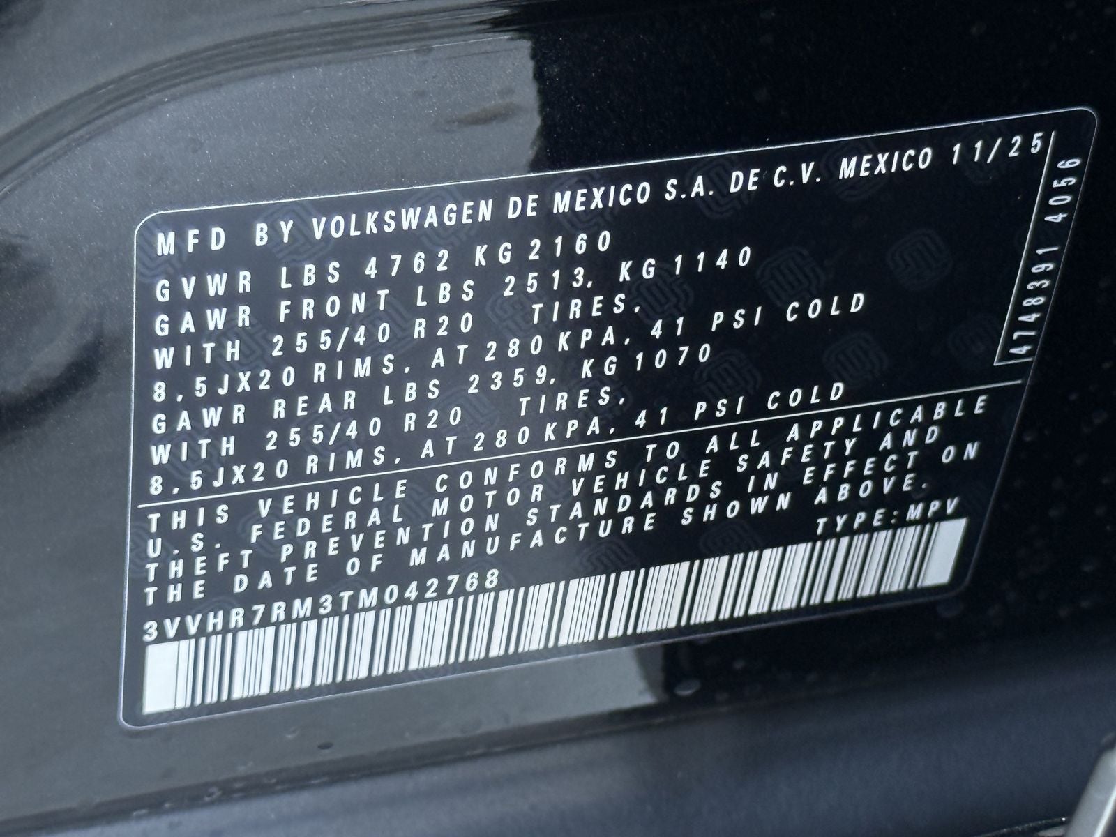 2026 Volkswagen Tiguan 2.0T SE R-Line Black