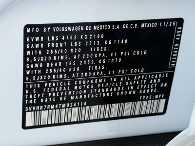 2026 Volkswagen Tiguan 2.0T SE R-Line Black
