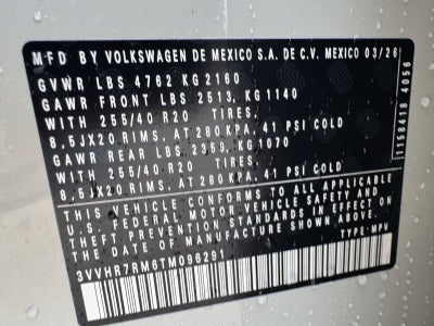 2026 Volkswagen Tiguan 2.0T SE R-Line Black