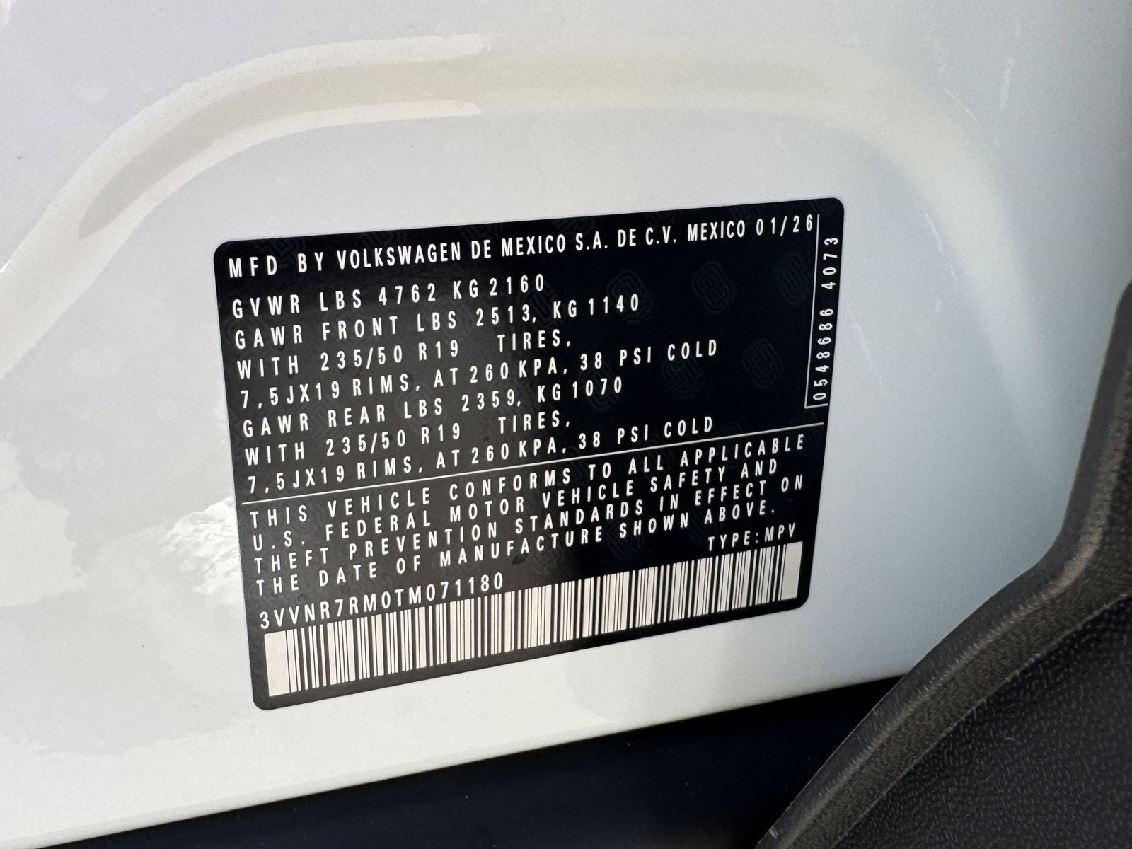 2026 Volkswagen Tiguan 2.0T SE