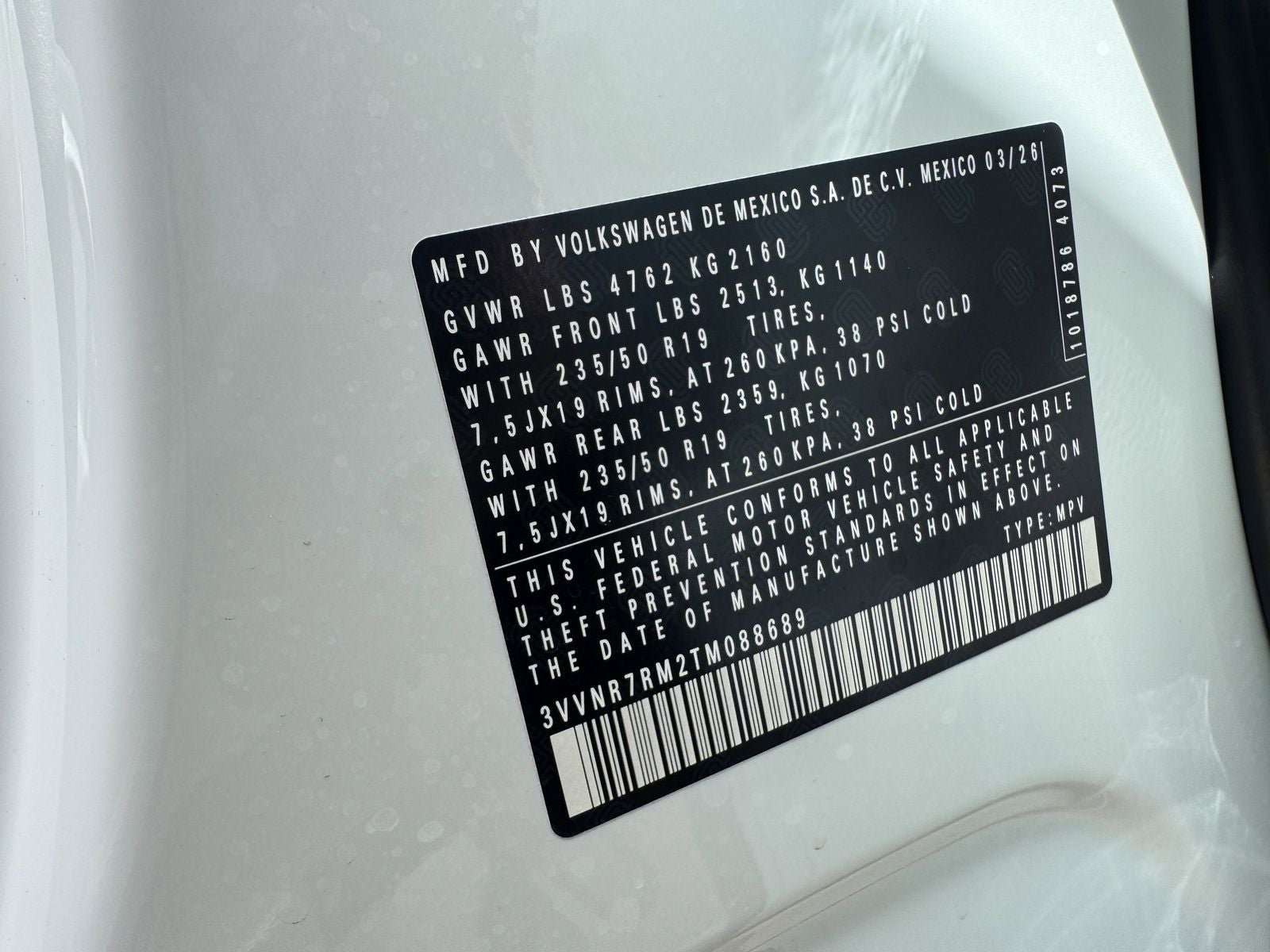 2026 Volkswagen Tiguan 2.0T SE