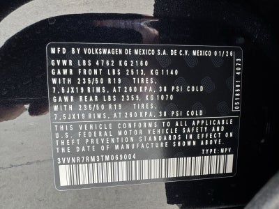 2026 Volkswagen Tiguan 2.0T SE