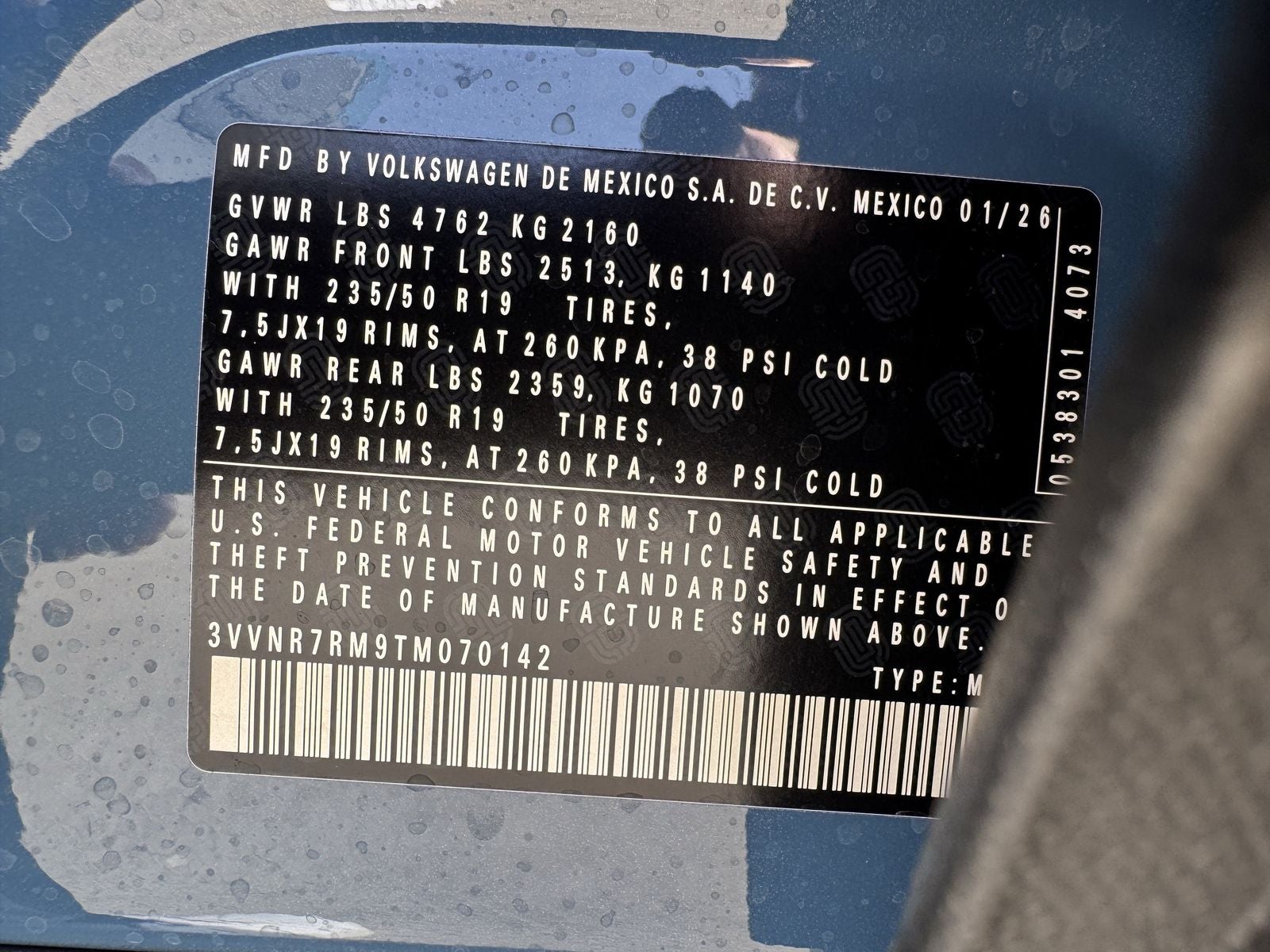 2026 Volkswagen Tiguan 2.0T SE