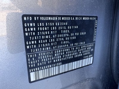 2024 Volkswagen Tiguan 2.0T S