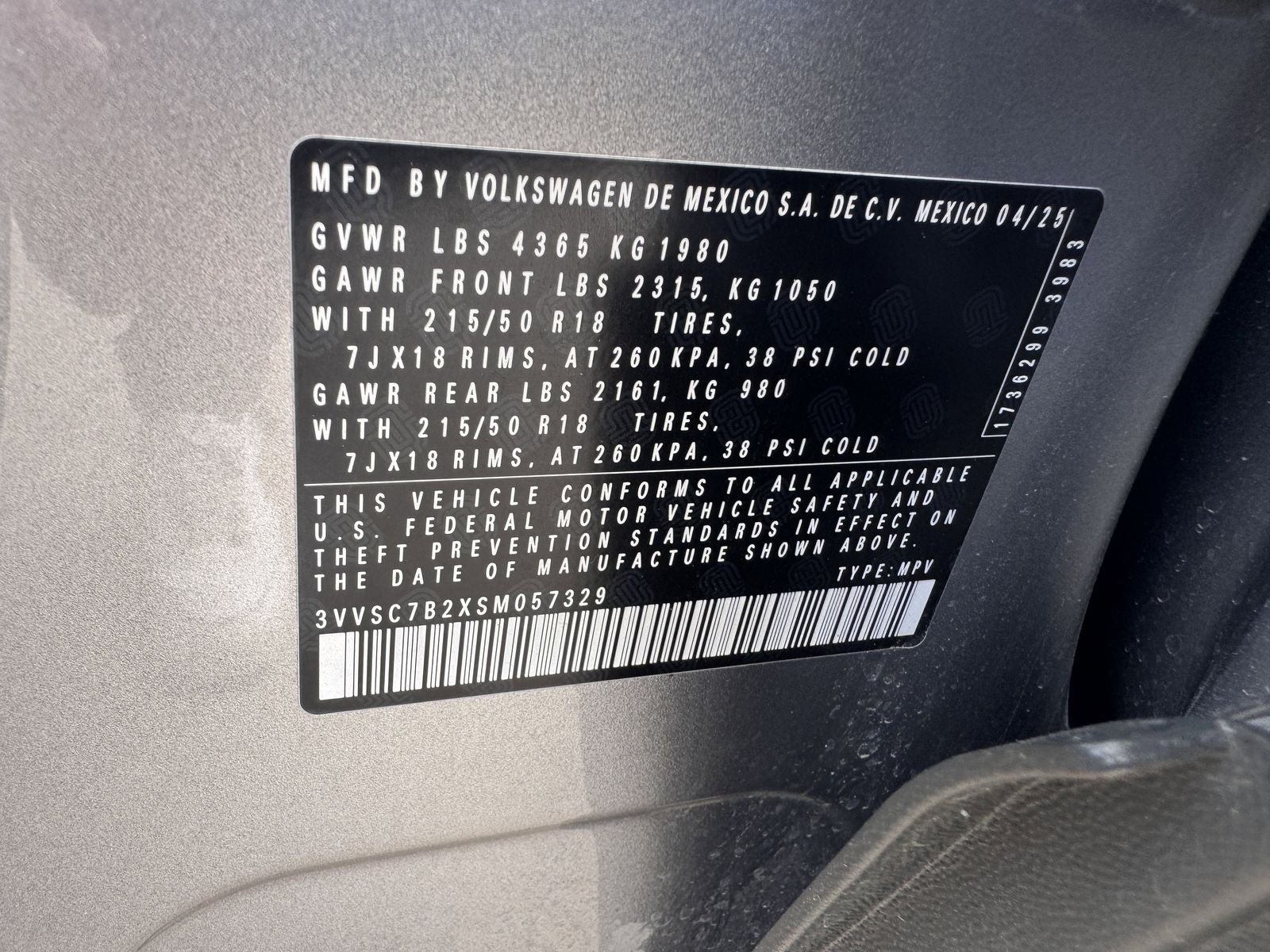 2025 Volkswagen Taos 1.5T SE