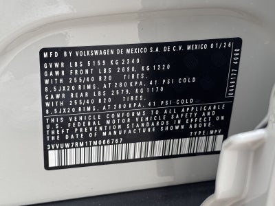 2026 Volkswagen Tiguan 2.0T SEL R-Line