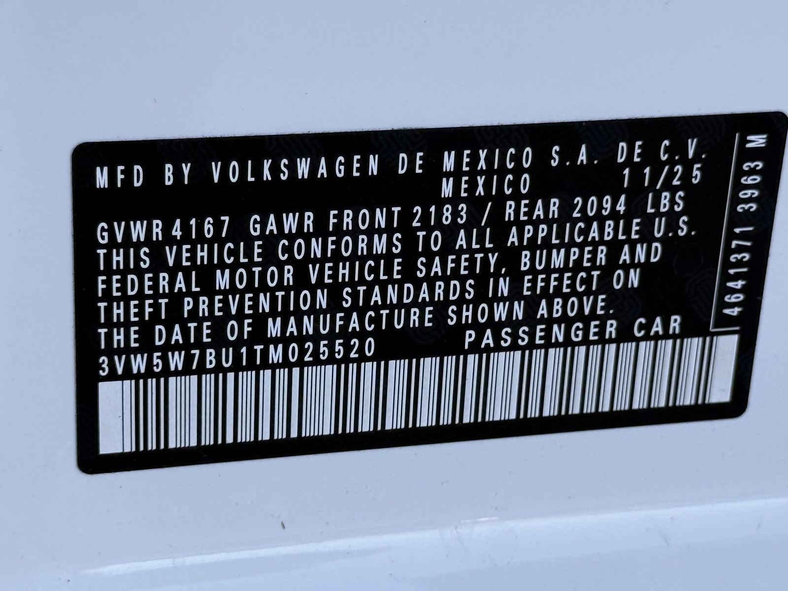 2026 Volkswagen Jetta 1.5T S