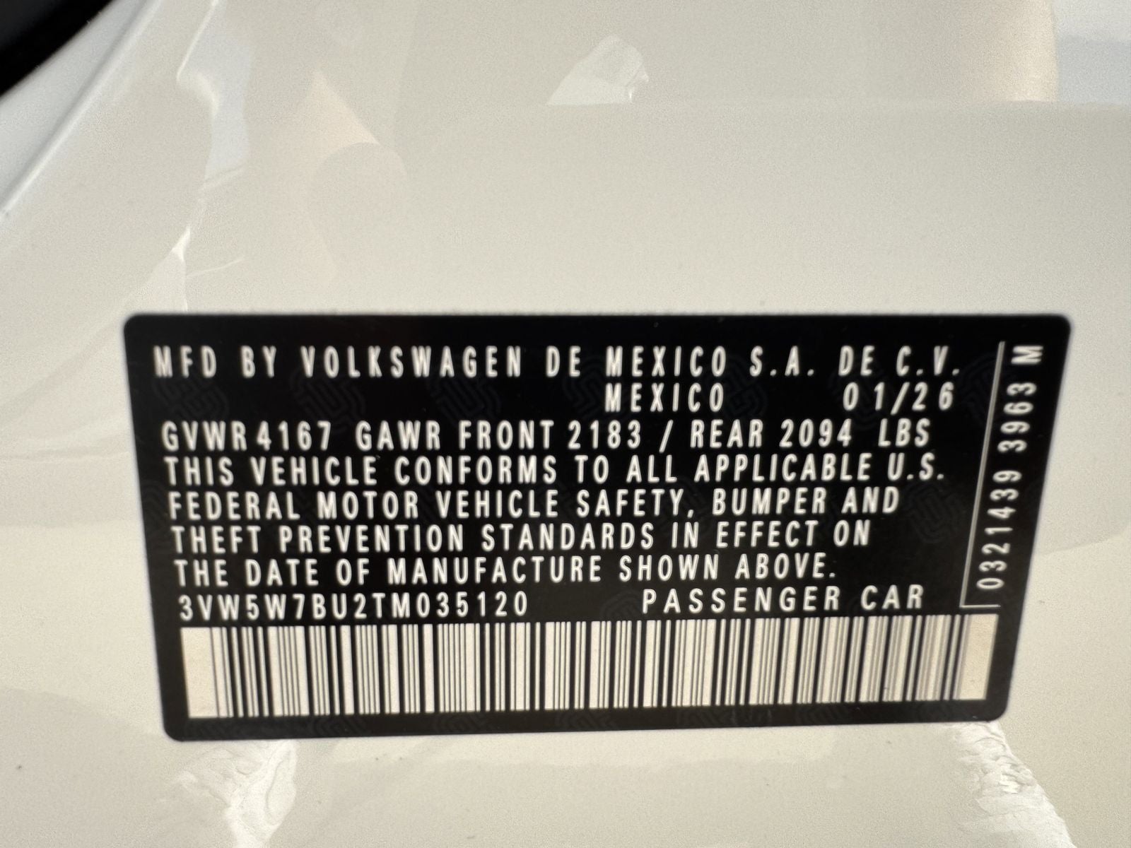 2026 Volkswagen Jetta 1.5T S