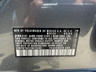 2026 Volkswagen Jetta 1.5T SE